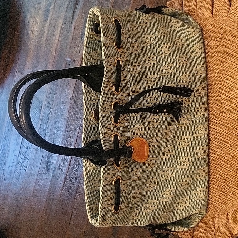 Dooney & Bourke Blue & White Handbag